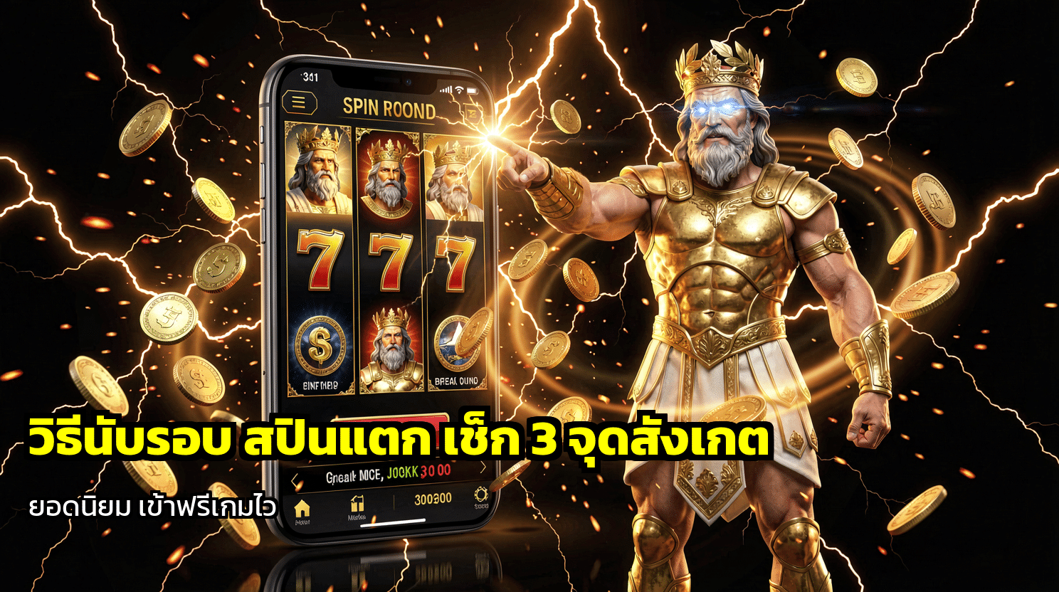 วิธีนับรอบ สปินแตก