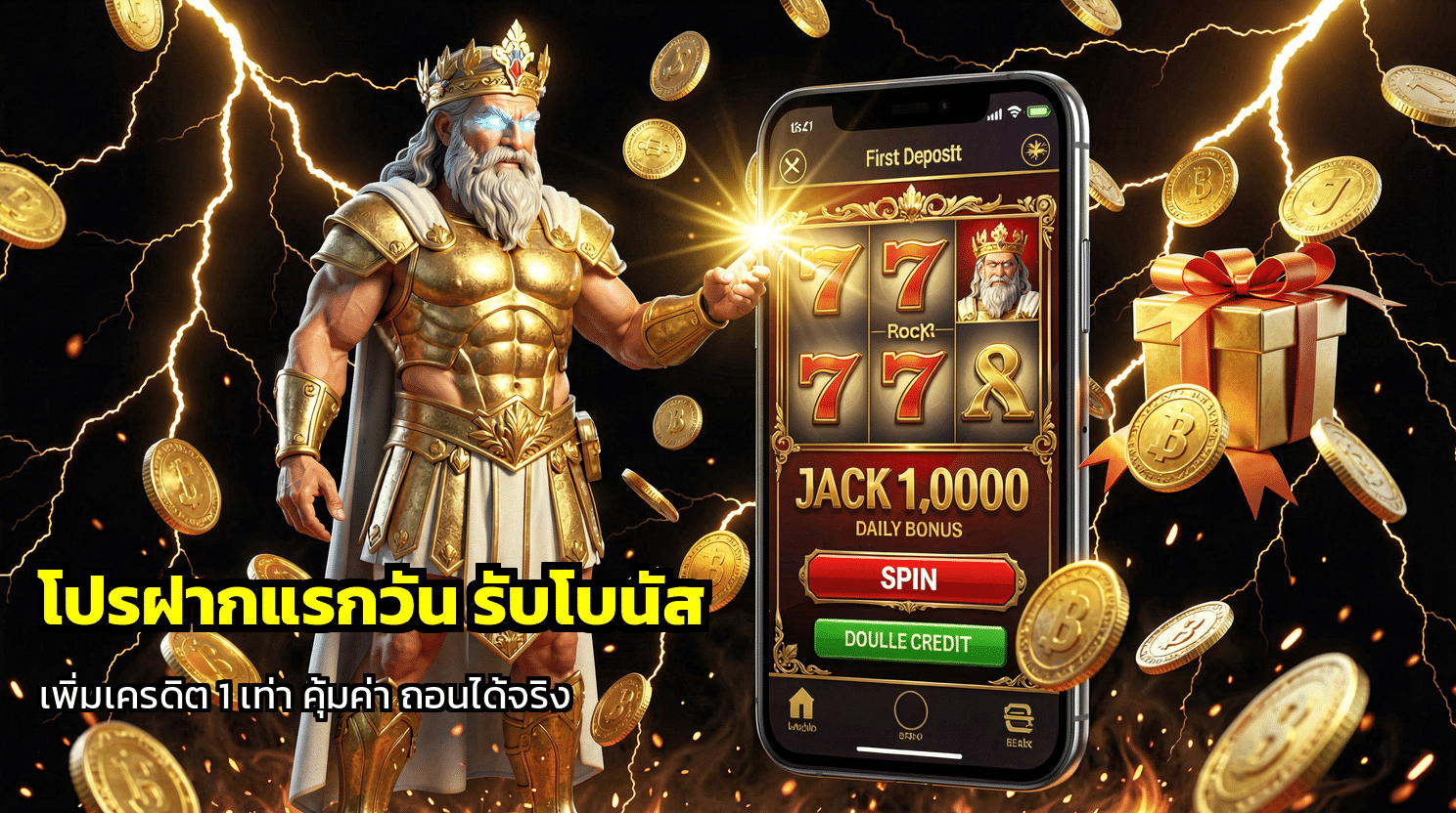 โปรฝากแรกวัน รับโบนัส